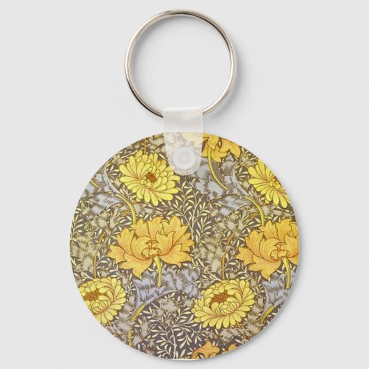 chrysanthemum van William Morris Sleutelhanger (Voorkant)