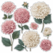 Chrysanthemum Vinyl Cut Stickers (Voorkant)