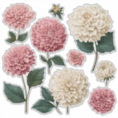 Chrysanthemum Vinyl Gesneden Stickers (Voorkant)