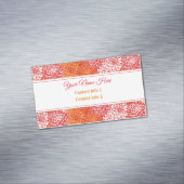 Chrysanthemum Visitekaartje Magnet Magnetisch Visitekaartje (Voorbeeld)