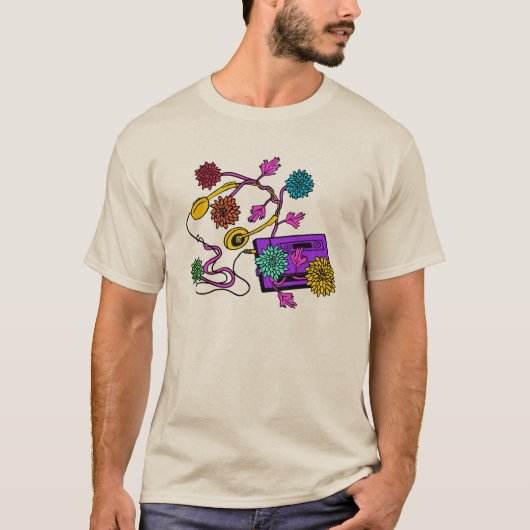 Chrysanthemum Walkman T-shirt (Voorkant)