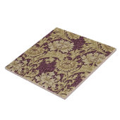 Chrysanthemum wallpaper 1877 William Morris Tegeltje (Zijkant)