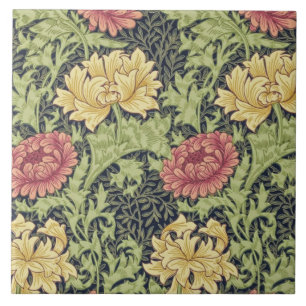 Chrysanthemum wallpaper 1877 William Morris Tegeltje