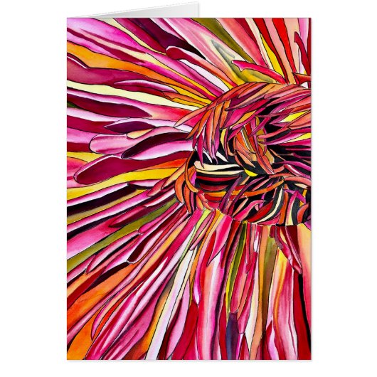 Chrysanthemum waterverf (Voorkant)