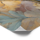 Chrysanthemum - Waterverf Bloemen Botanische Kunst Poster (Hoek)