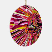 Chrysanthemum waterverf keramisch ornament (Rechts)