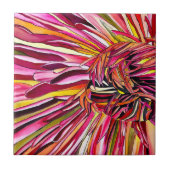 Chrysanthemum waterverf tegeltje (Voorkant)