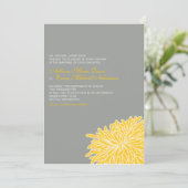 Chrysanthemum Weddenschap Kaart (Staand voorkant)