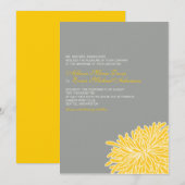 Chrysanthemum Weddenschap Kaart (Voorkant / Achterkant)