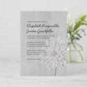 Chrysanthemum Wedding Invitations Kaart (Staand voorkant)