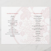 Chrysanthemum Wedding Program Flyer (Achterkant)