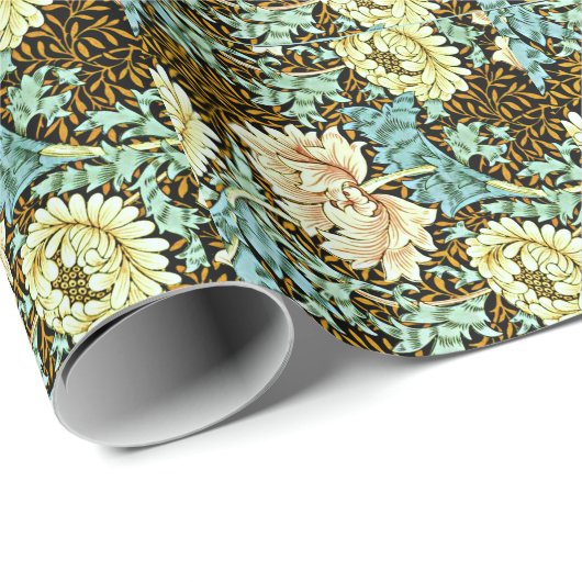 Chrysanthemum,  William Morris Cadeaupapier (Rol Hoek)