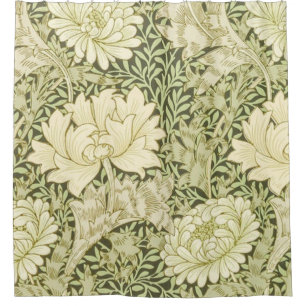 Chrysanthemum William Morris Douchegordijn