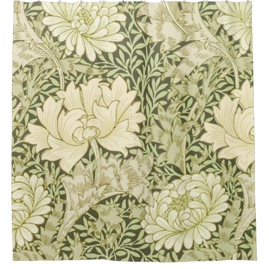 Chrysanthemum William Morris Douchegordijn (Voorkant)