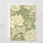 Chrysanthemum William Morris Kaart (Voorkant)