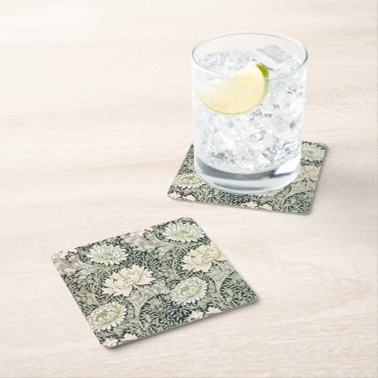 Chrysanthemum, William Morris Kartonnen Onderzetters (Insitu)