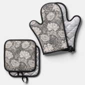 Chrysanthemum, William Morris Ovenwant & Pannenlap Set (Voorkant / Achterkant)