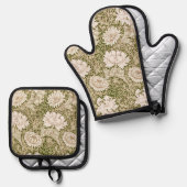 Chrysanthemum, William Morris Ovenwant & Pannenlap Set (Voorkant / Achterkant)