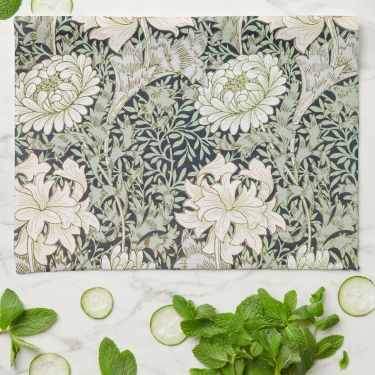 Chrysanthemum, William Morris Theedoek (Gevouwen)