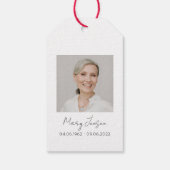 Chrysanthemum Zaadpakket Rou Cadeau Labels Cadeaulabel (Achterkant)