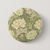 Chrysanthemumpatroon (1877) van William Morris Ronde Button 5,7 Cm (Voorkant)