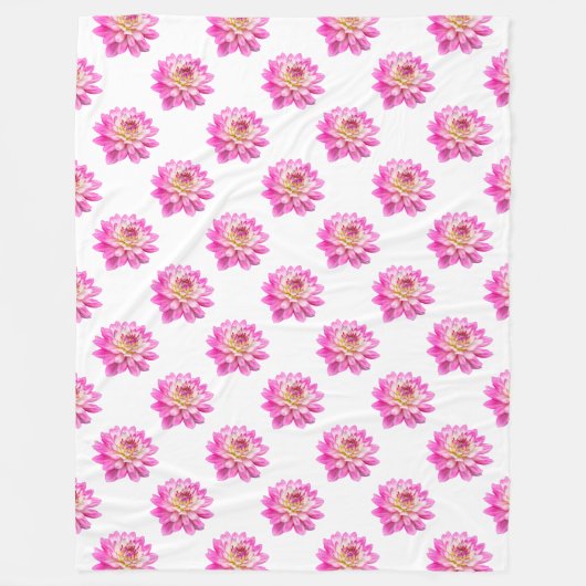 Chrysanthemumpatroon - Volledige kleur Fleece Deken (Voorkant)