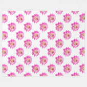 Chrysanthemumpatroon - Volledige kleur Fleece Deken (Voorkant (Horizontaal))