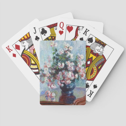 Chrysanthemums, 1882 Claude Monet Pokerkaarten (Achterkant)