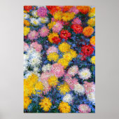 Chrysanthemums by Claude Monet Poster (Voorkant)