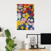Chrysanthemums by Claude Monet Poster (Thuiskantoor)