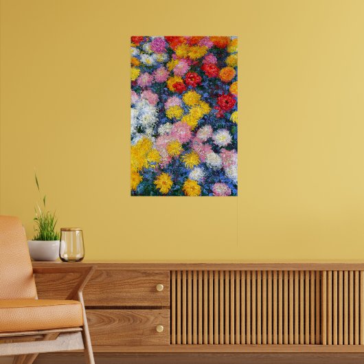Chrysanthemums by Claude Monet Poster (Woonkamer 2)