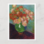 Chrysanthemums Claude Monet Briefkaart (Voorkant)
