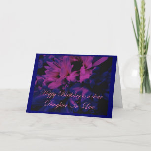 Chrysanthemums Daughter-in-Law Birthday Card Kaart