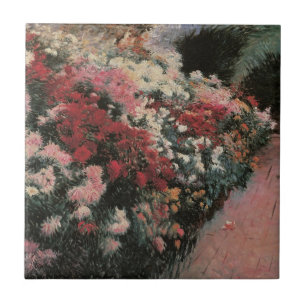Chrysanthemums door Dennis Bunker Miller, Fijne Ku Tegeltje