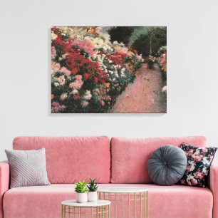 Chrysanthemums door Dennis Bunker Miller, Fine Art Canvas Afdruk