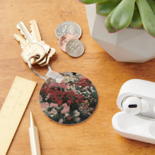 Chrysanthemums door Dennis Bunker Miller, Fine Art Sleutelhanger