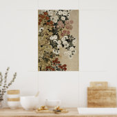 Chrysanthemums door Meester van I-nen Zegel Poster (Keuken)