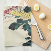 Chrysanthemums en Wren, Hiroshige, Ukiyo-e Theedoek (Quarter Fold)