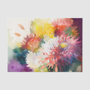CHRYSANTHEMUMS mooi bloemendecoupage papier