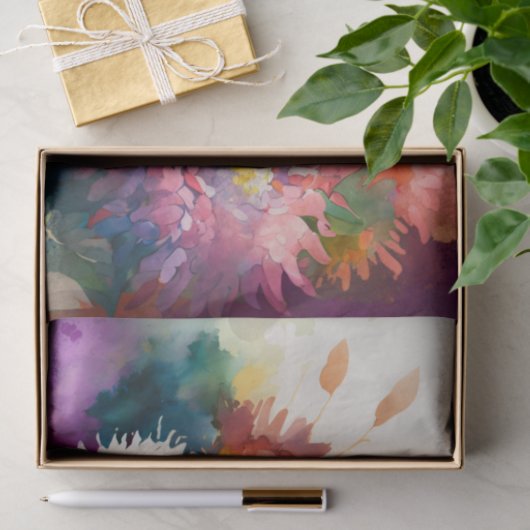 CHRYSANTHEMUMS mooi bloemendecoupage papier (Geschenk)