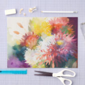 CHRYSANTHEMUMS mooi bloemendecoupage papier (Craft)
