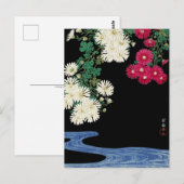 Chrysanthemums - Ohara Koson -  Japanse kunst Briefkaart (Voorkant / Achterkant)