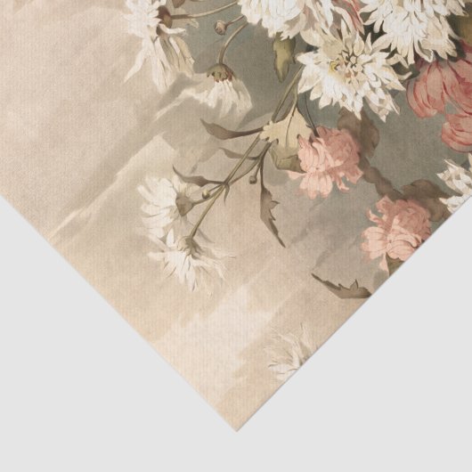 Chrysanthemums, ontkoppeling tissuepapier (Detail)