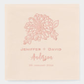 Chrysanthemums Personalized wedding,bridal shower Folie Servetten (Voorkant)