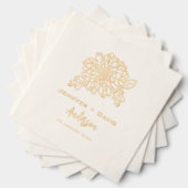 Chrysanthemums Personalized wedding,bridal shower Folie Servetten (Insitu (Gestapeld))