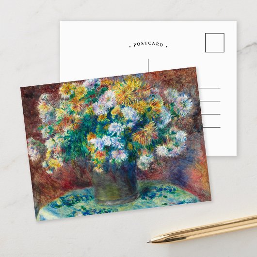 Chrysanthemums | Renoir Briefkaart