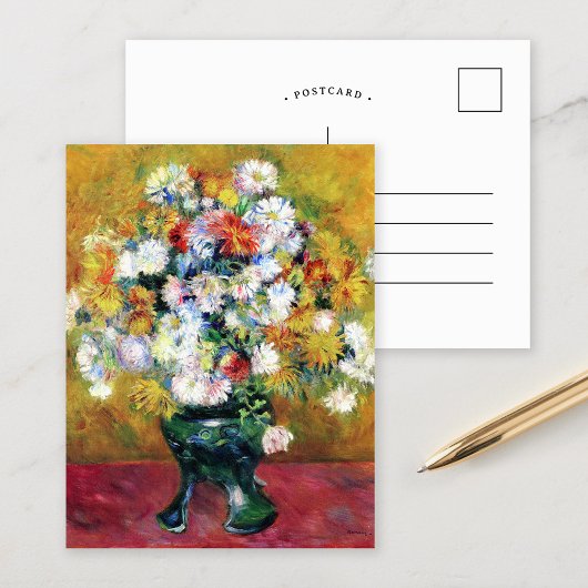 Chrysanthemums | Renoir Briefkaart
