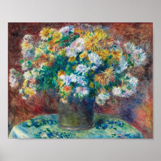 Chrysanthemums | Renoir Poster (Voorkant)