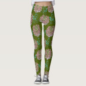 chrysanthemums swirls leggings (Voorkant)
