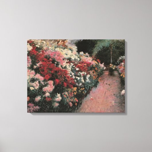 Chrysanthemums van Dennis Bunker Miller, Fine Art Canvas Afdruk (Voorkant)